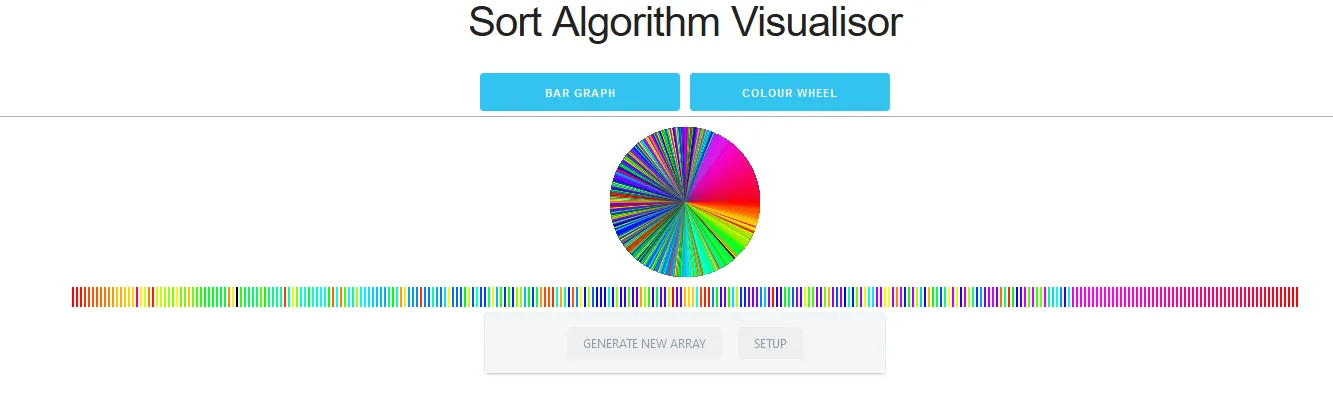 Sort Algorithm Visualiser screenshot